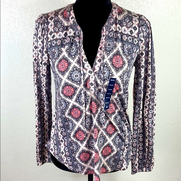 [ LUCKY BRAND ] Boho Long Sleeve Top - Picture 2 of 7